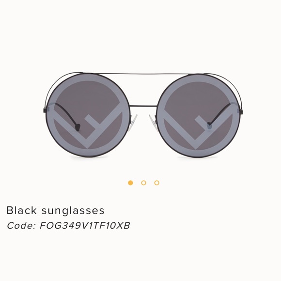 Fendi Accessories - Fendi round runaway sunglasses logo frames